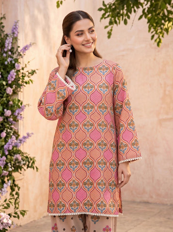 Unstitched Bareeza Printed Silk 2-Pc PR-8266