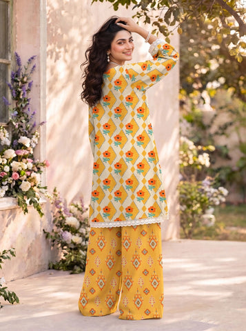 Unstitched Bareeza Printed Silk 2-Pc PR-8270