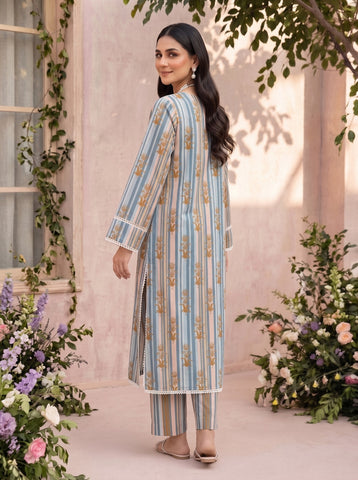 Unstitched Bareeza Printed Silk 2-Pc PR-8268