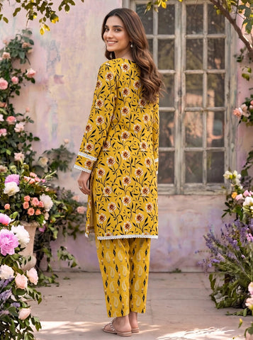 Unstitched Bareeza Printed Silk 2-Pc PR-8260
