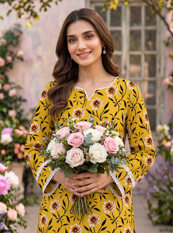 Unstitched Bareeza Printed Silk 2-Pc PR-8260
