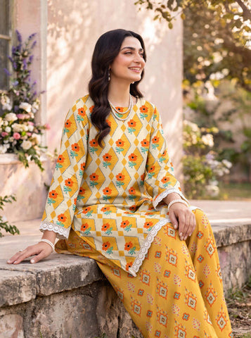 Unstitched Bareeza Printed Silk 2-Pc PR-8270