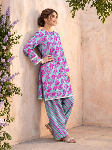 Unstitched Bareeza Printed Silk 2-Pc PR-8264