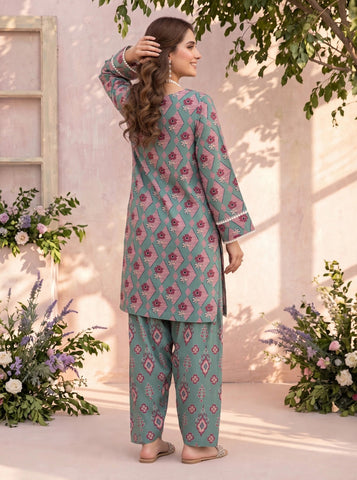 Unstitched Bareeza Printed Silk 2-Pc PR-8269