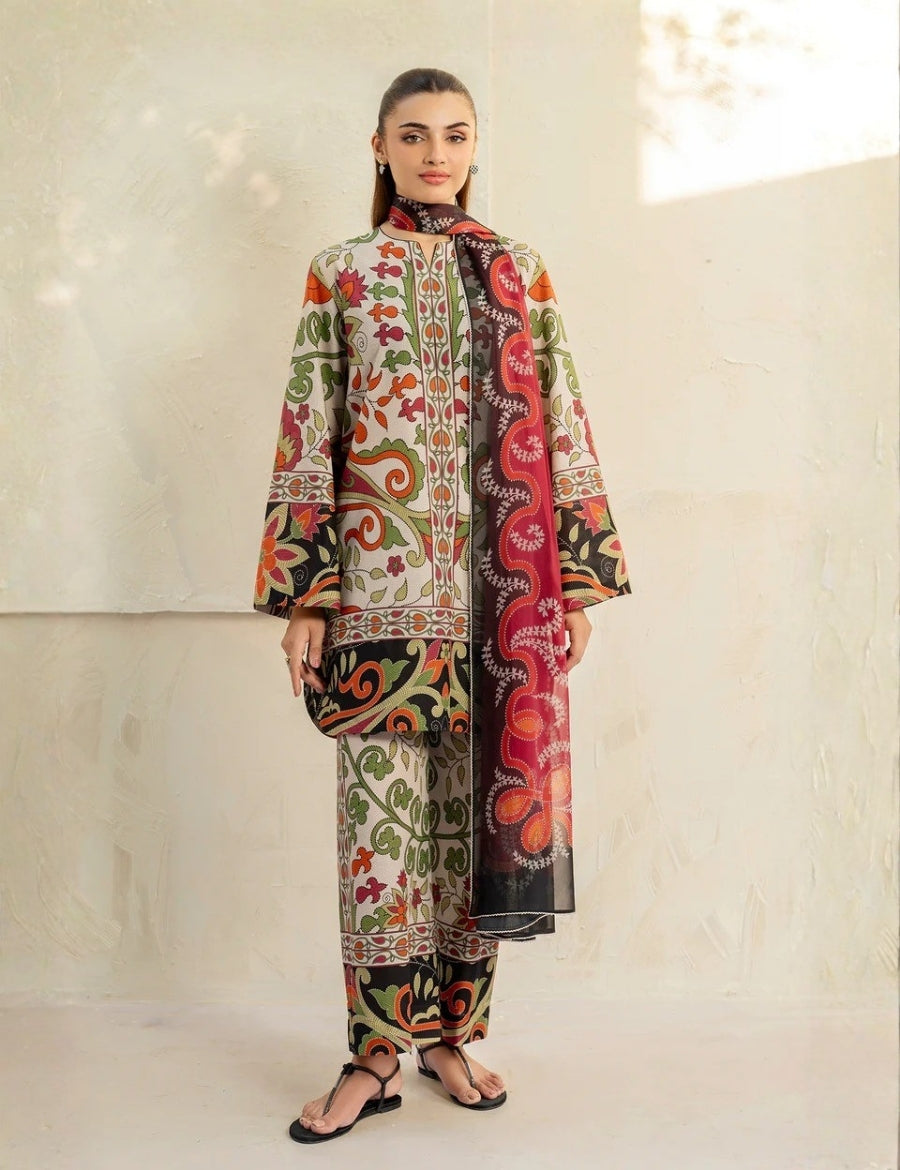 Bareeza Printed Lawn 3PC 6246