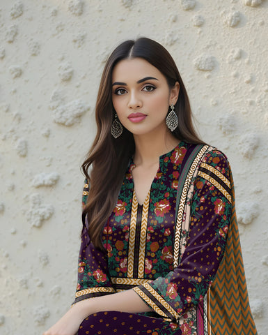 Bareeza Printed Lawn 3PC 6243