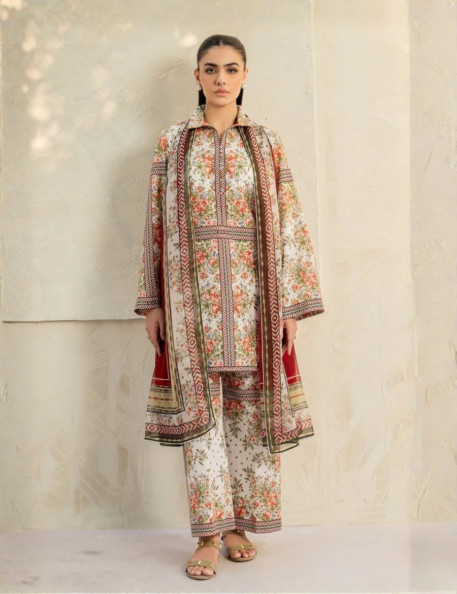 Bareeza Printed Lawn 3PC 6244
