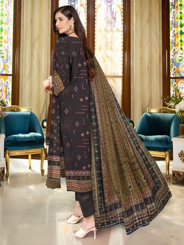Unstitched Bareeza Printed Linen 3-Pc D#02