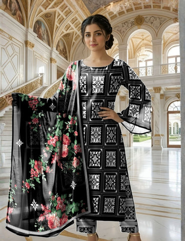 Bareeza Printed Lawn 3PC 7329
