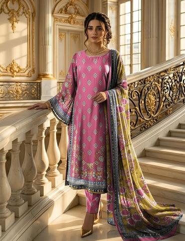 Bareeza Printed Lawn 3PC 7330