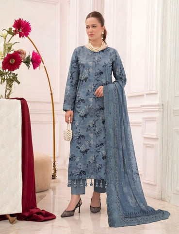 bareeze linen emb 3pc