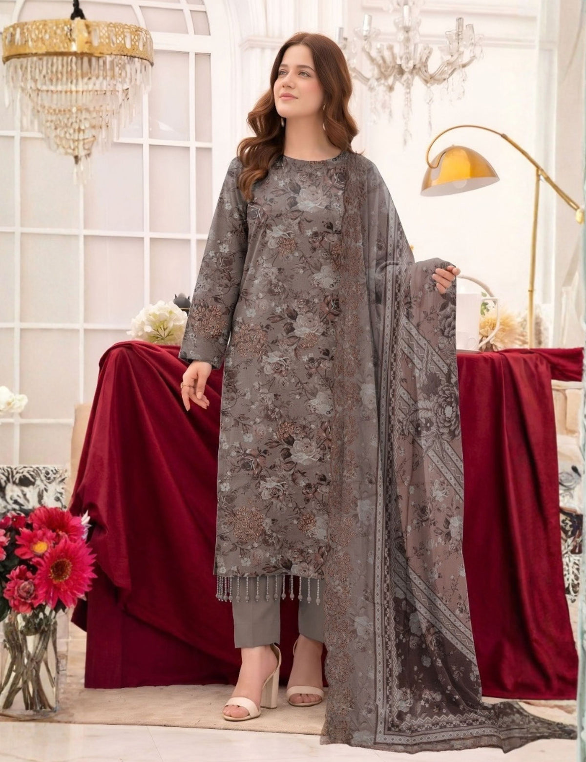 bareeze linen emb 3pc