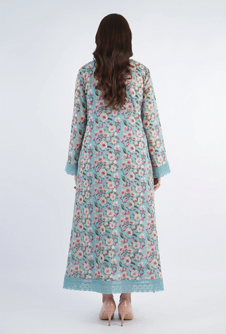 Unstitched Bareeza Print Linen 3-Pc 05