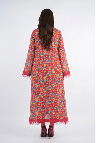 Unstitched Bareeza Print Linen 3-Pc 04