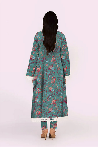 Unstitched Bareeza Print Linen 3-Pc 01