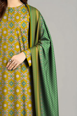 Unstitched Bareeze Printed Linen 3-Pc B6