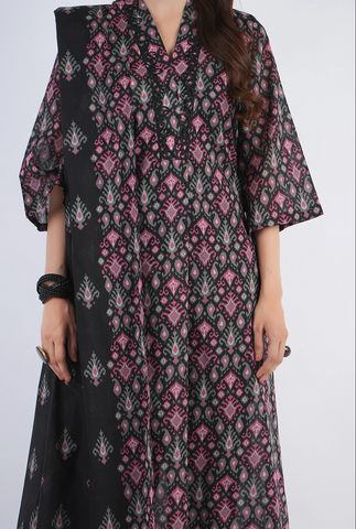 Unstitched Bareeza Print Linen 3-Pc 06