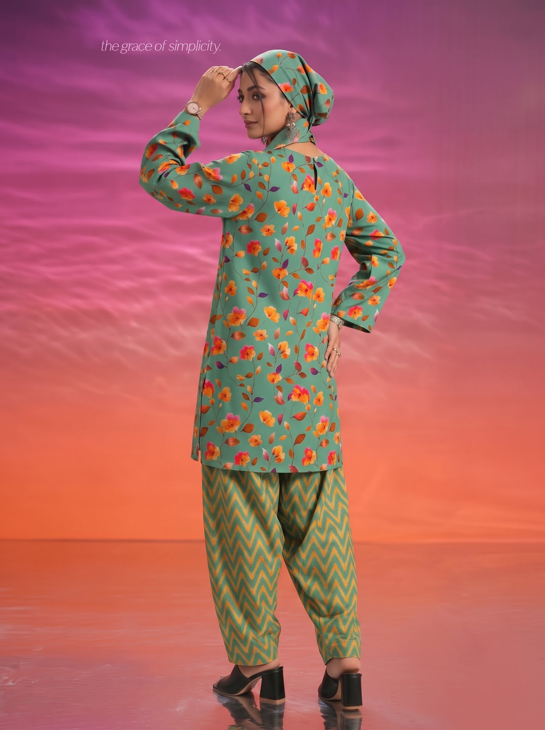 bareeze unstitched linen 2pc