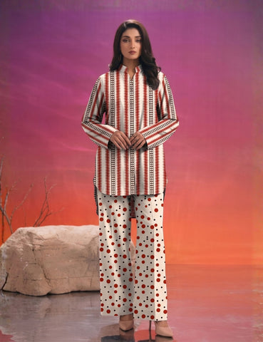 bareeze unstitched linen 2pc