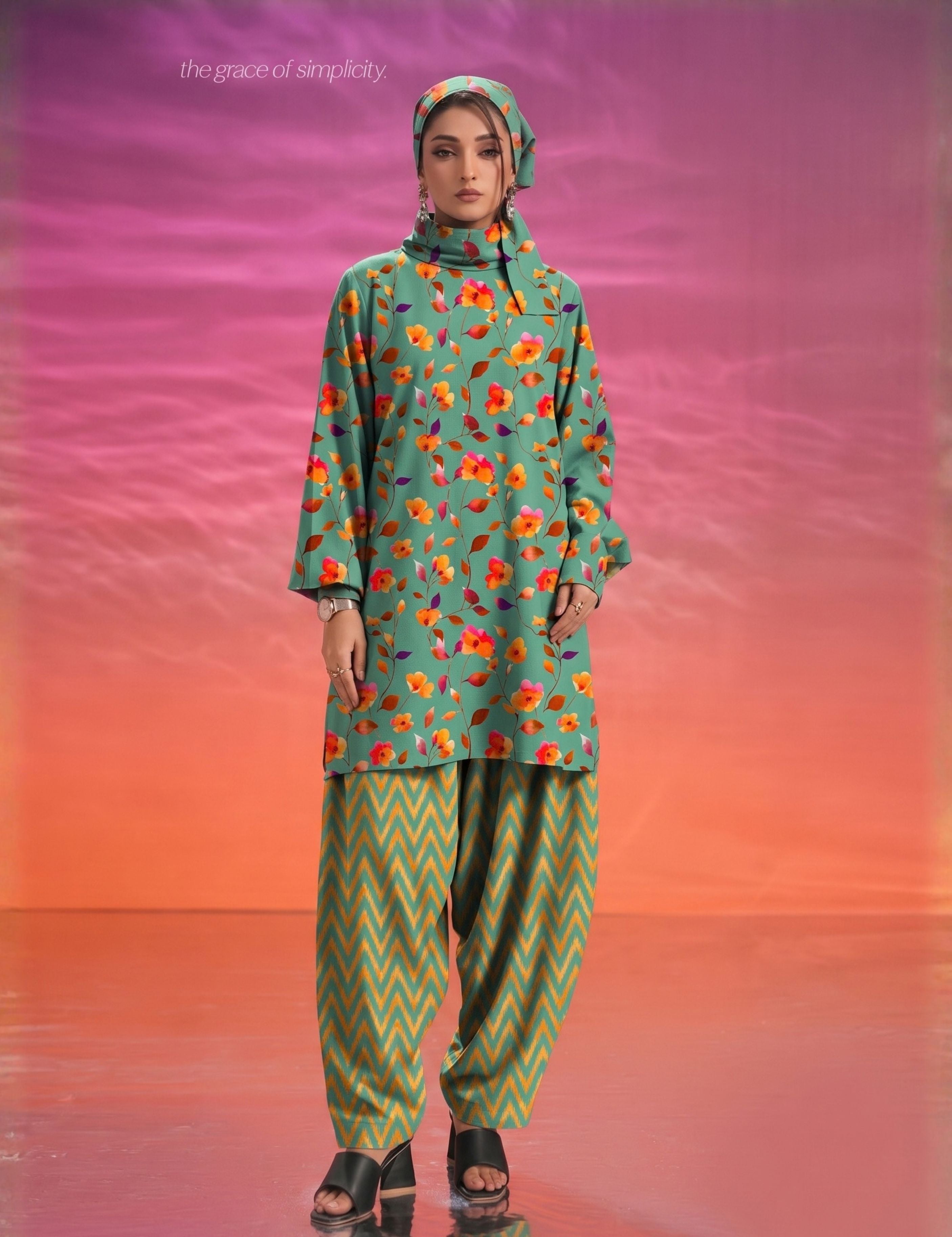 bareeze unstitched linen 2pc