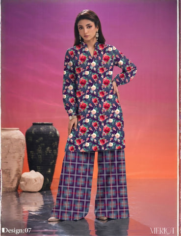 bareeze unstitched linen 2pc