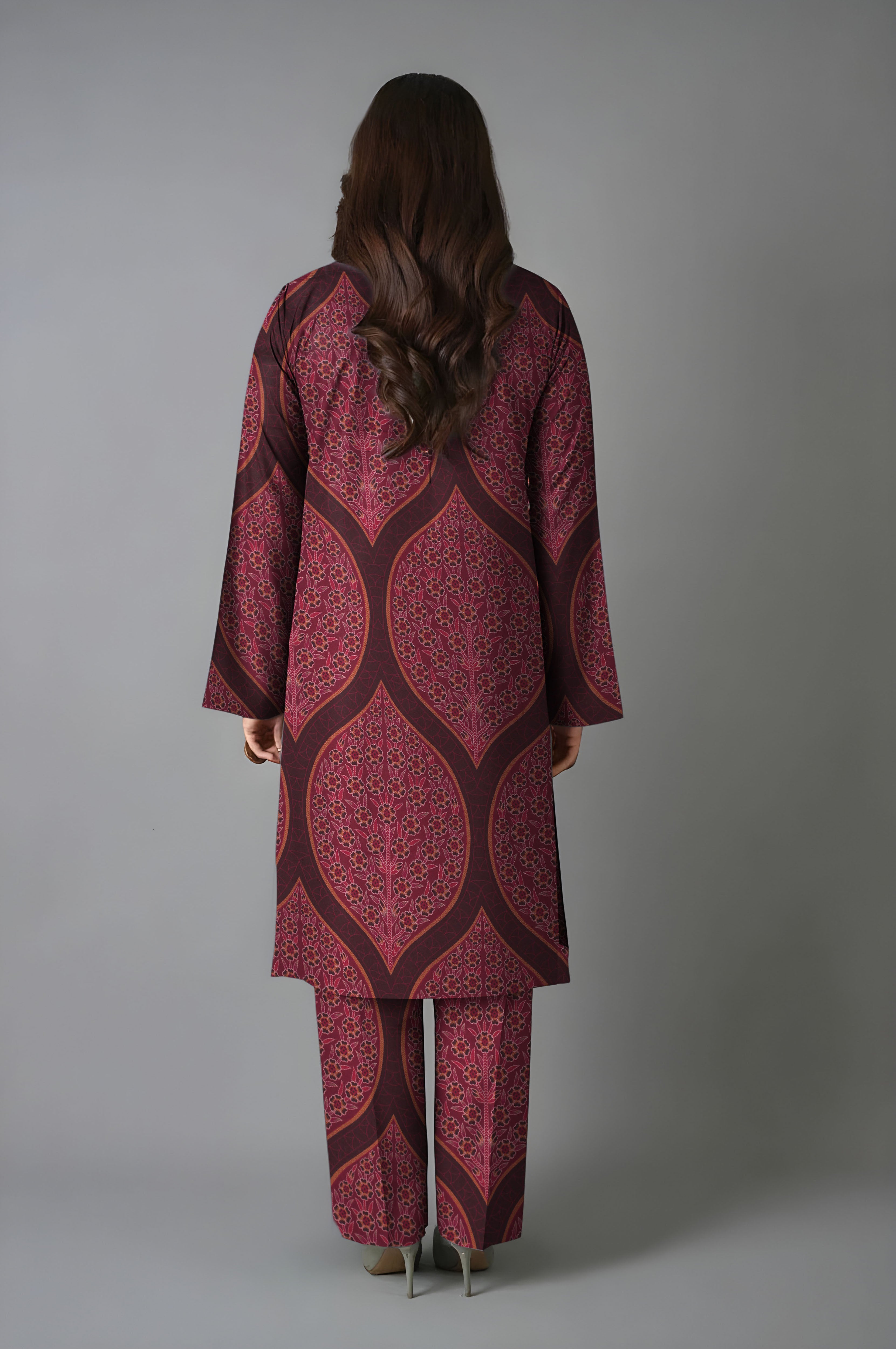 bareeze unstitched vintex peach