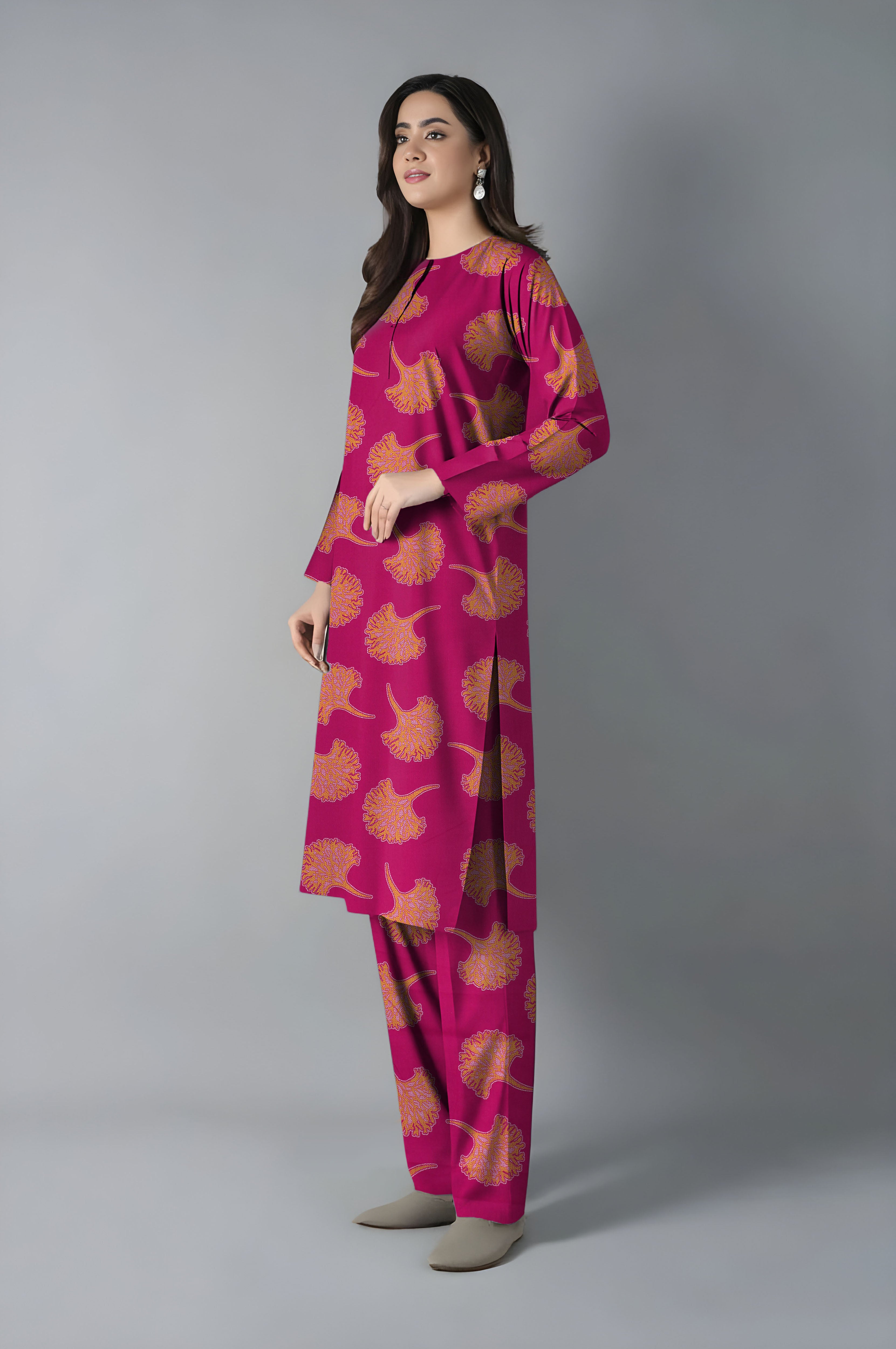 bareeze unstitched vintex peach