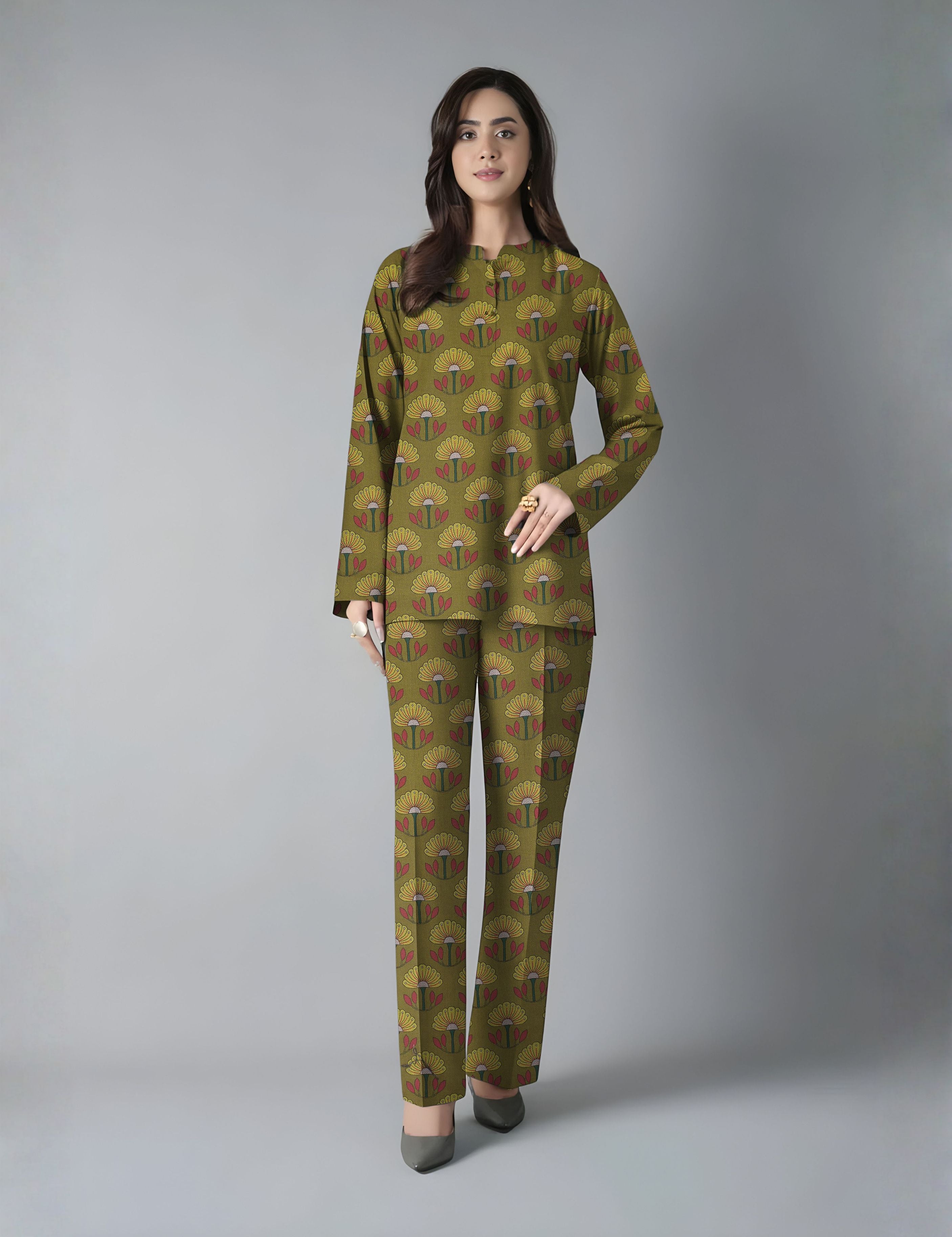 bareeze unstitched vintex peach