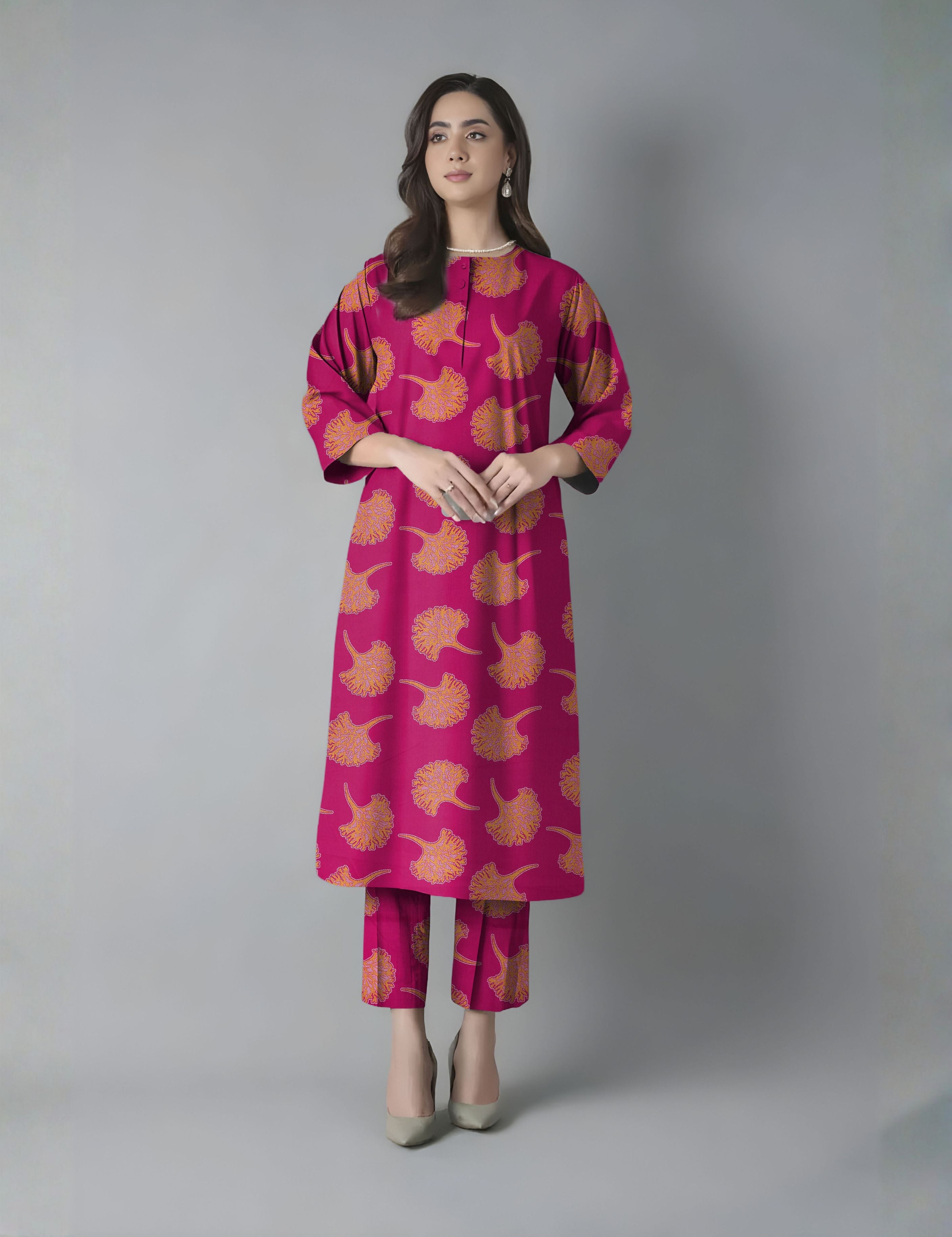 bareeze unstitched vintex peach