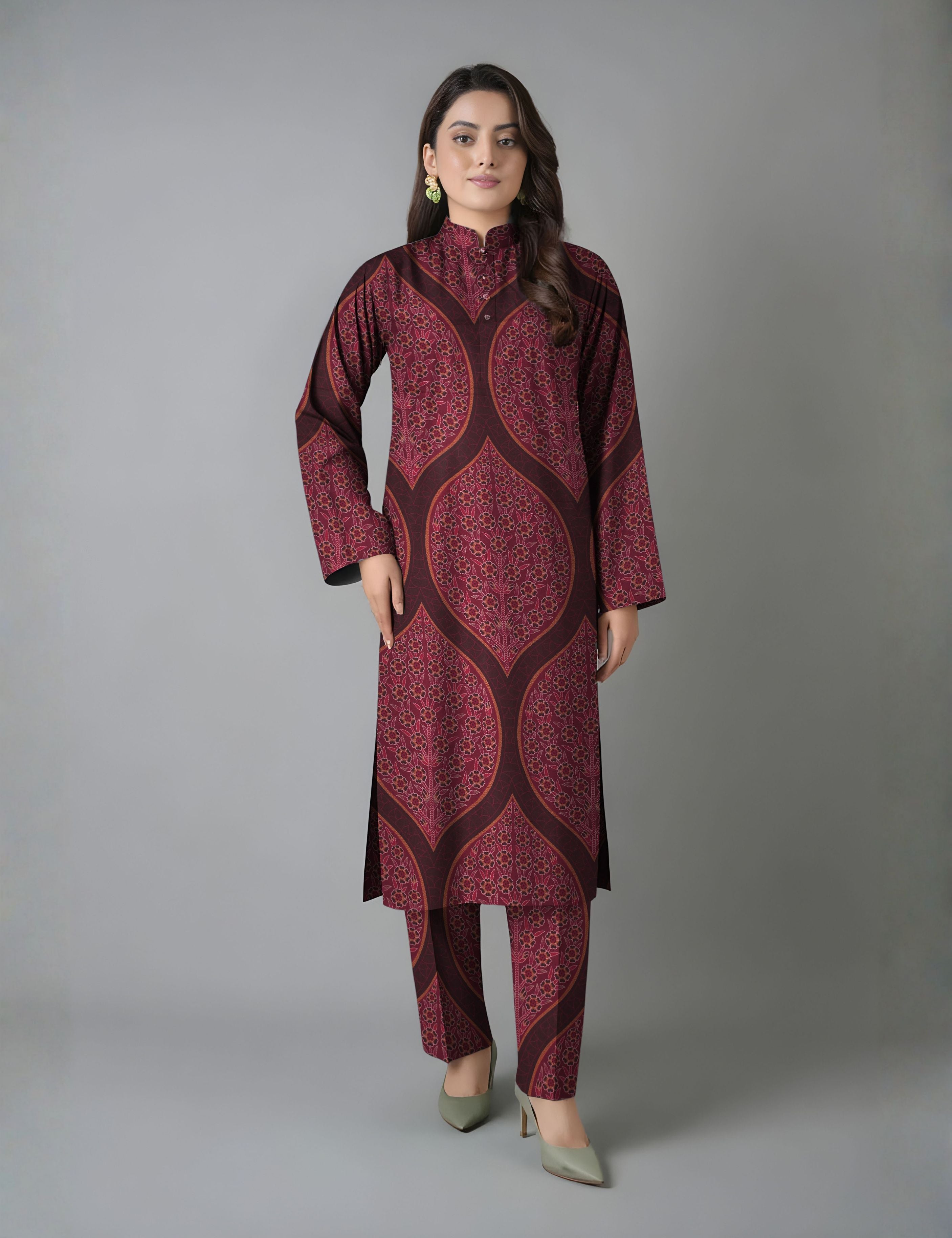 bareeze unstitched vintex peach