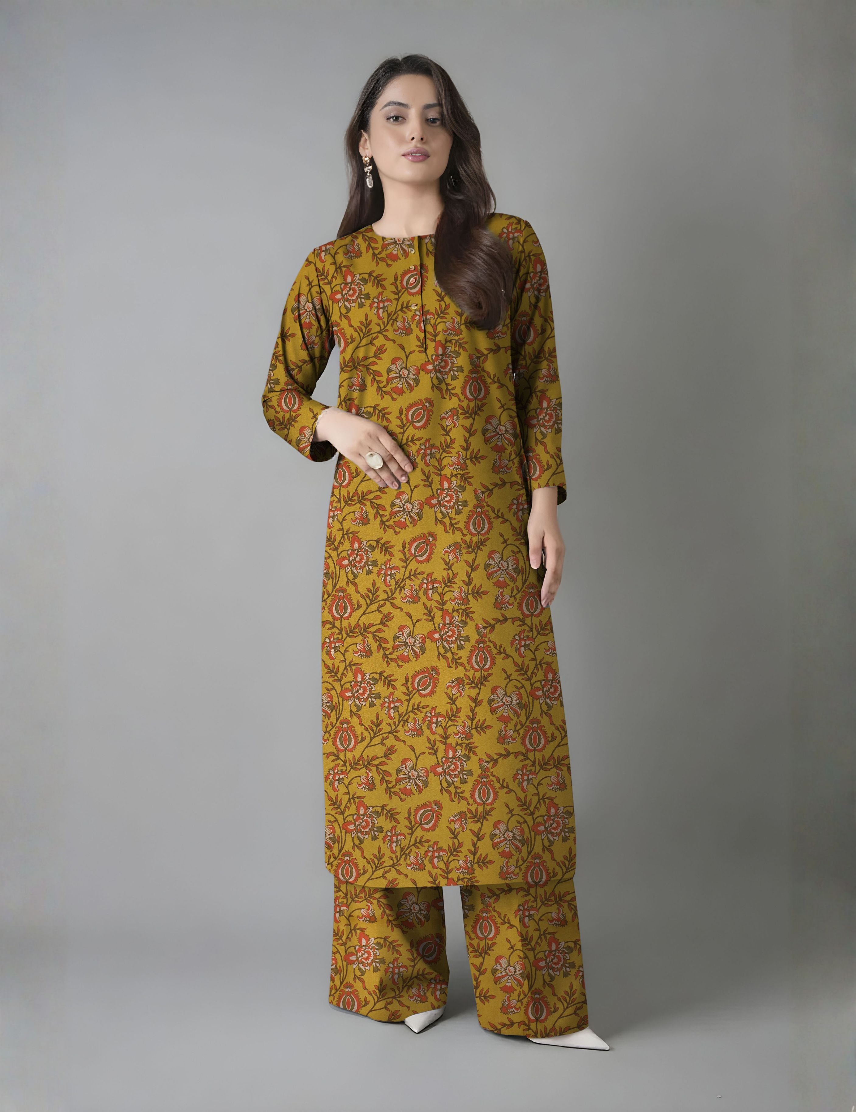 bareeze unstitched vintex peach