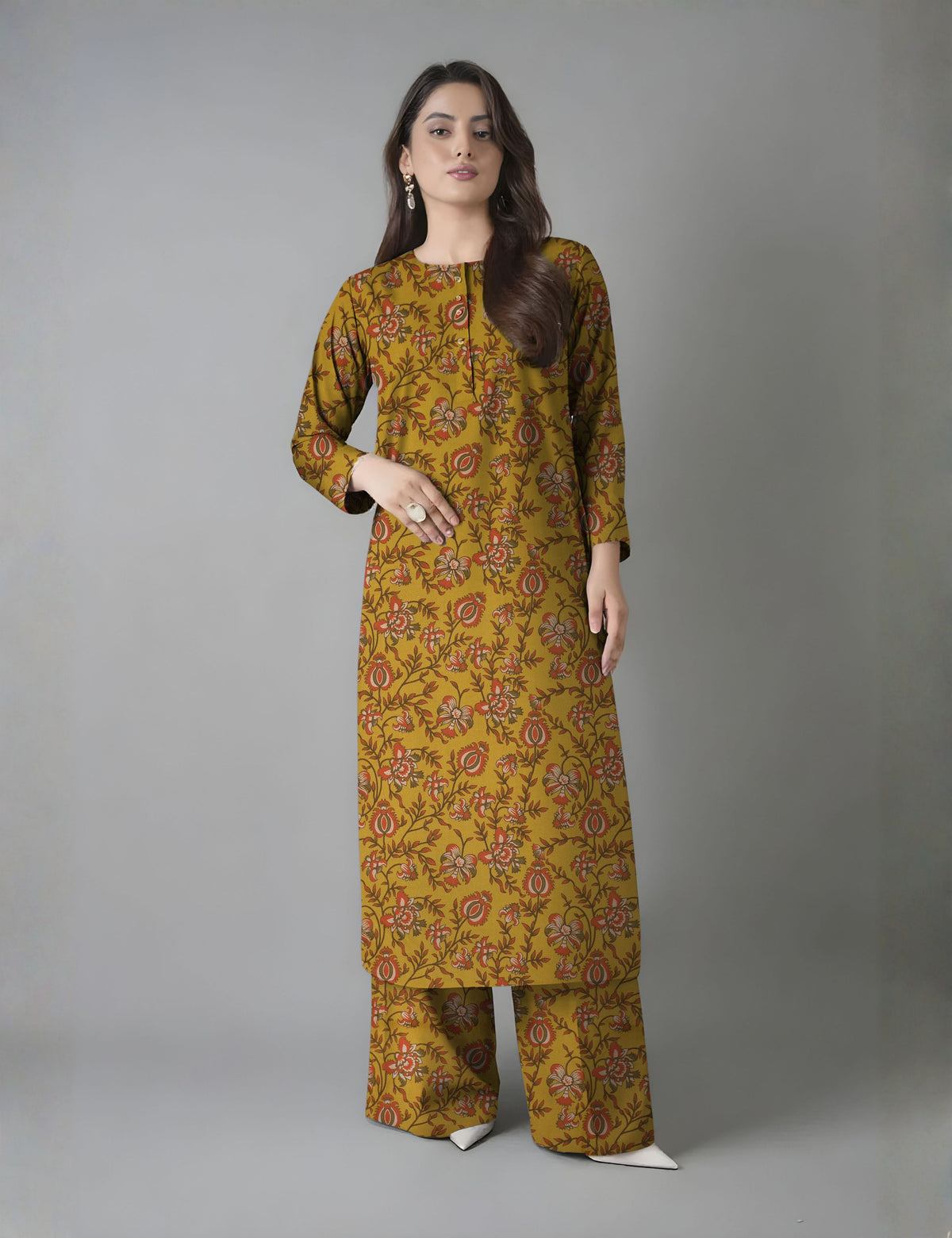 bareeze unstitched vintex peach