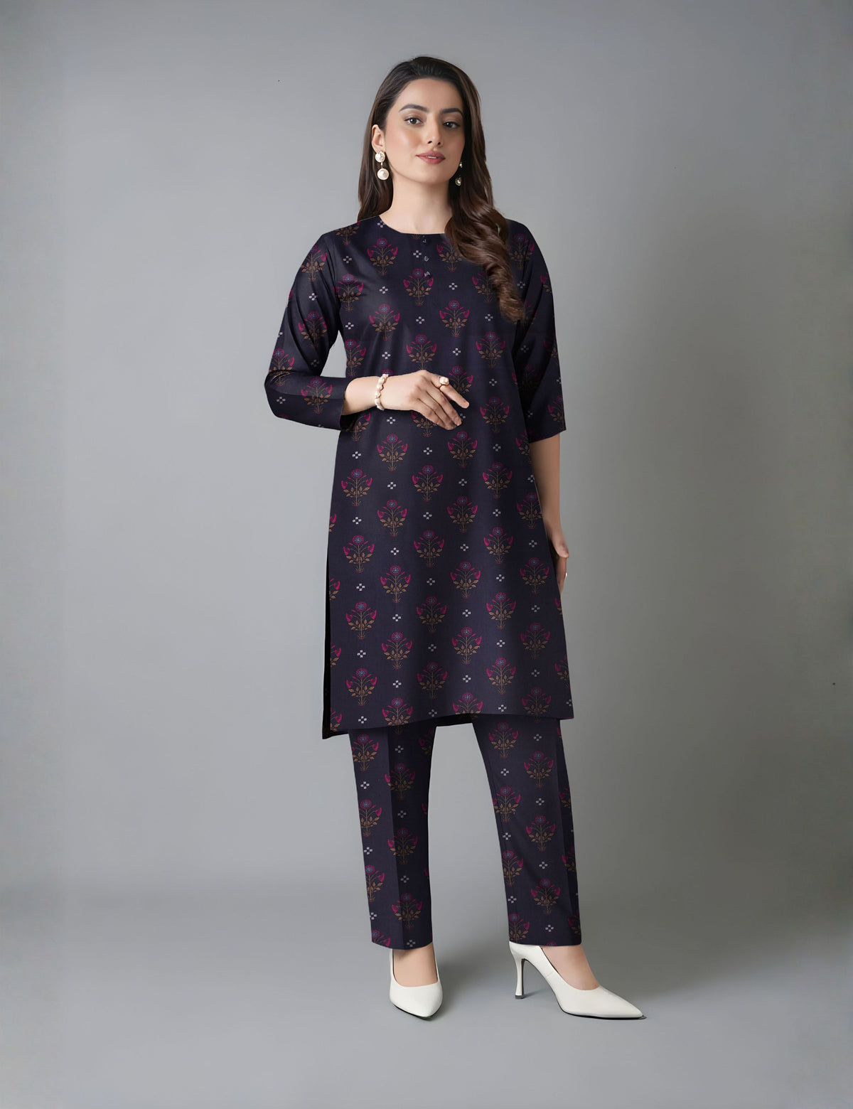 bareeze unstitched vintex peach