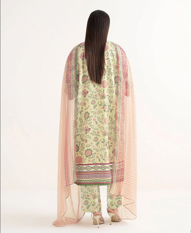 Bareeze Unstitched Printed Linen 3-Piece PR-6821