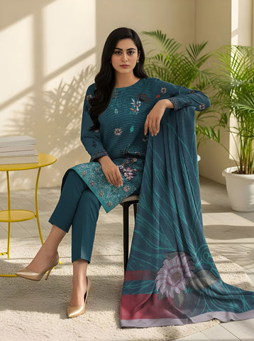 Unstitched Bareeze Embroidered Viscose 3-Pc 05