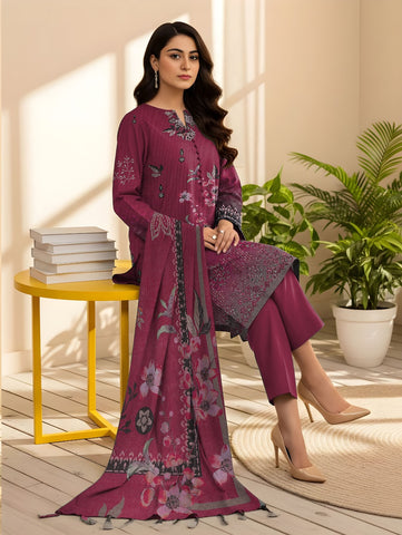 Unstitched Bareeze Embroidered Viscose 3-Pc 03
