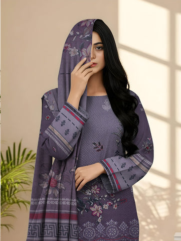 Unstitched Bareeze Embroidered Viscose 3-Pc 04
