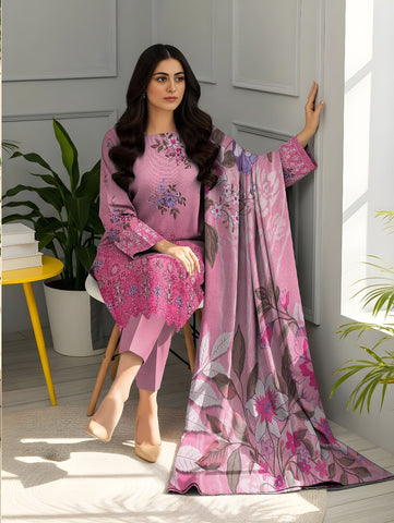 Unstitched Bareeze Embroidered Viscose 3-Pc 02