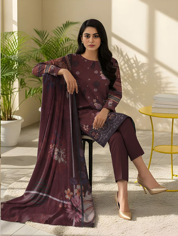 Unstitched Bareeze Embroidered Viscose 3-Pc 01