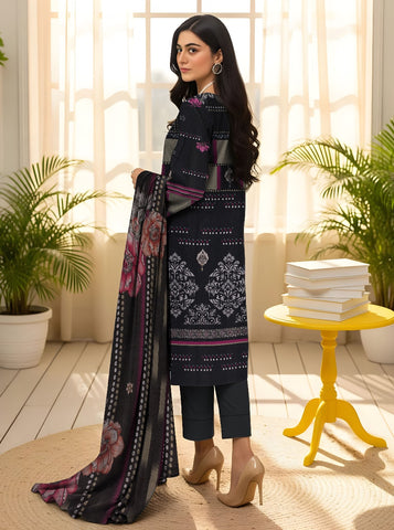 Unstitched Bareeze Embroidered Viscose 3-Pc 09