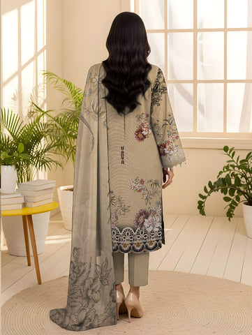 Unstitched Bareeze Embroidered Viscose 3-Pc 08