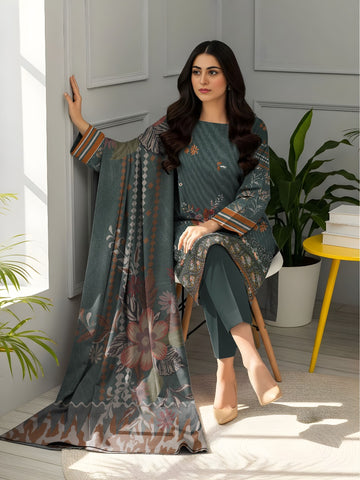 Unstitched Bareeze Embroidered Viscose 3-Pc 07