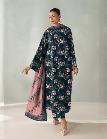 baroque 3pc unstitch khaddar