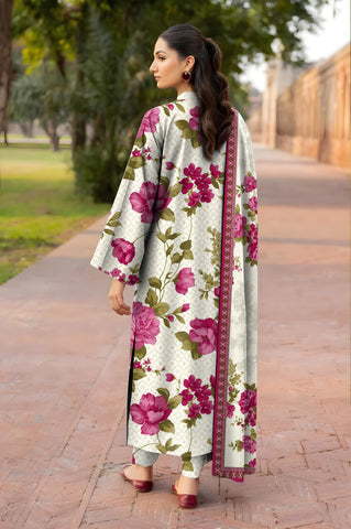 baroque 3pc unstitch khaddar