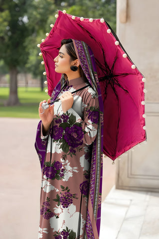 baroque 3pc unstitch khaddar