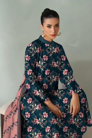 baroque 3pc unstitch khaddar