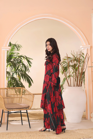 Unstitched Baroque Print Marina 3-Pc 04