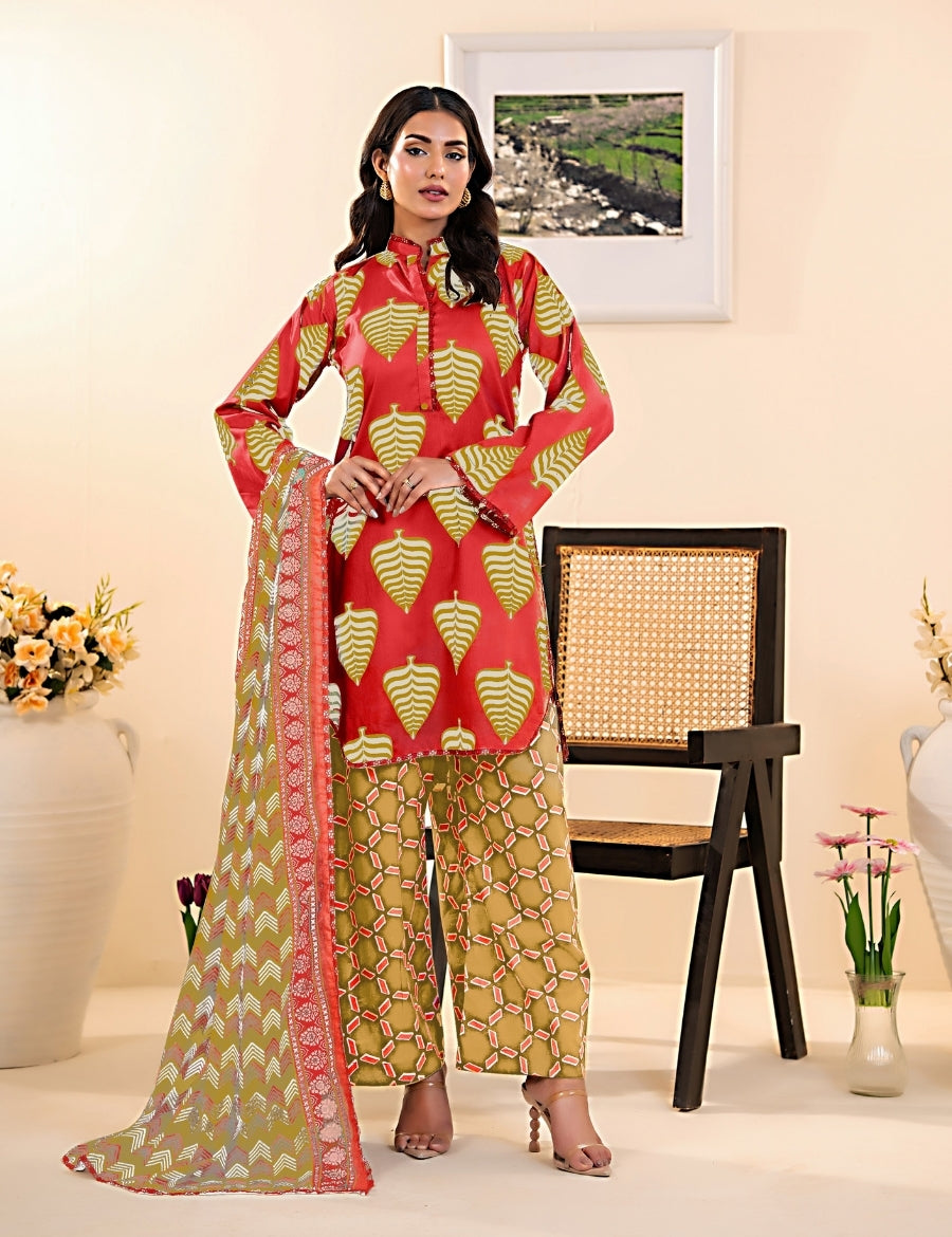 Beechtree Printed Lawn 3PC 1