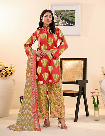 Beechtree Printed Lawn 3PC 1