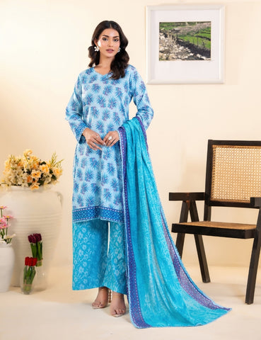 Beechtree Printed Lawn 3PC 6424